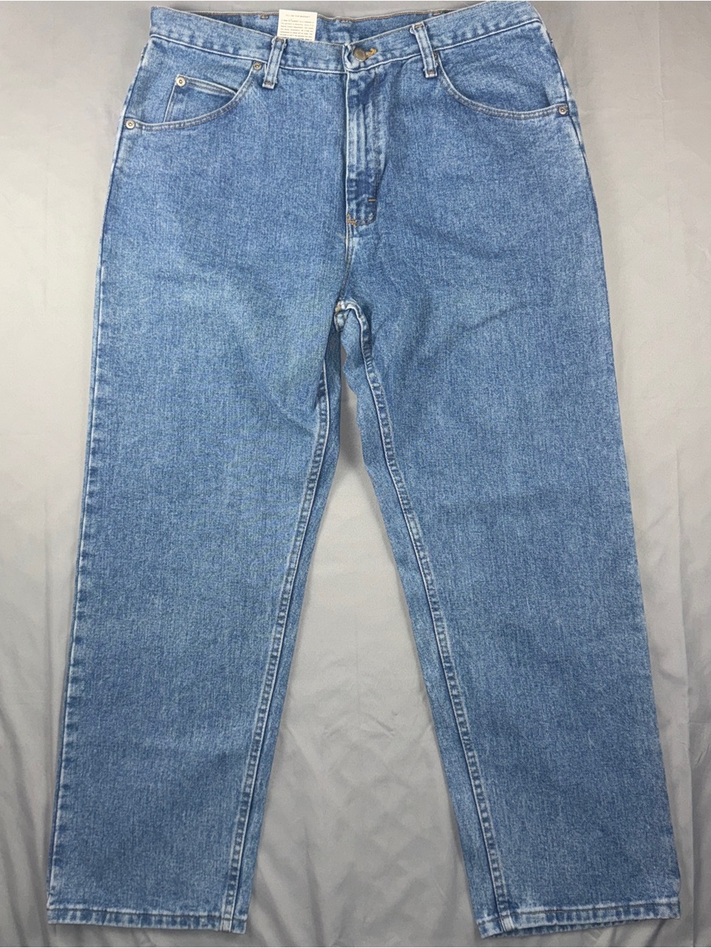 Wrangler Five Star Jeans Mens 36x30 Blue Medium Wash Relaxed Straight Denim